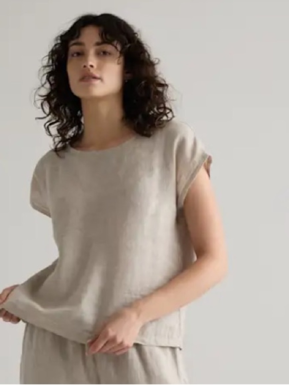 Quince 100% Linen short sleeve top